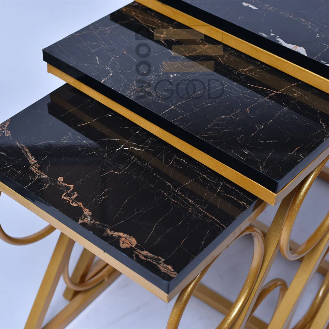 Florence Black Nesting Tables - Image 2