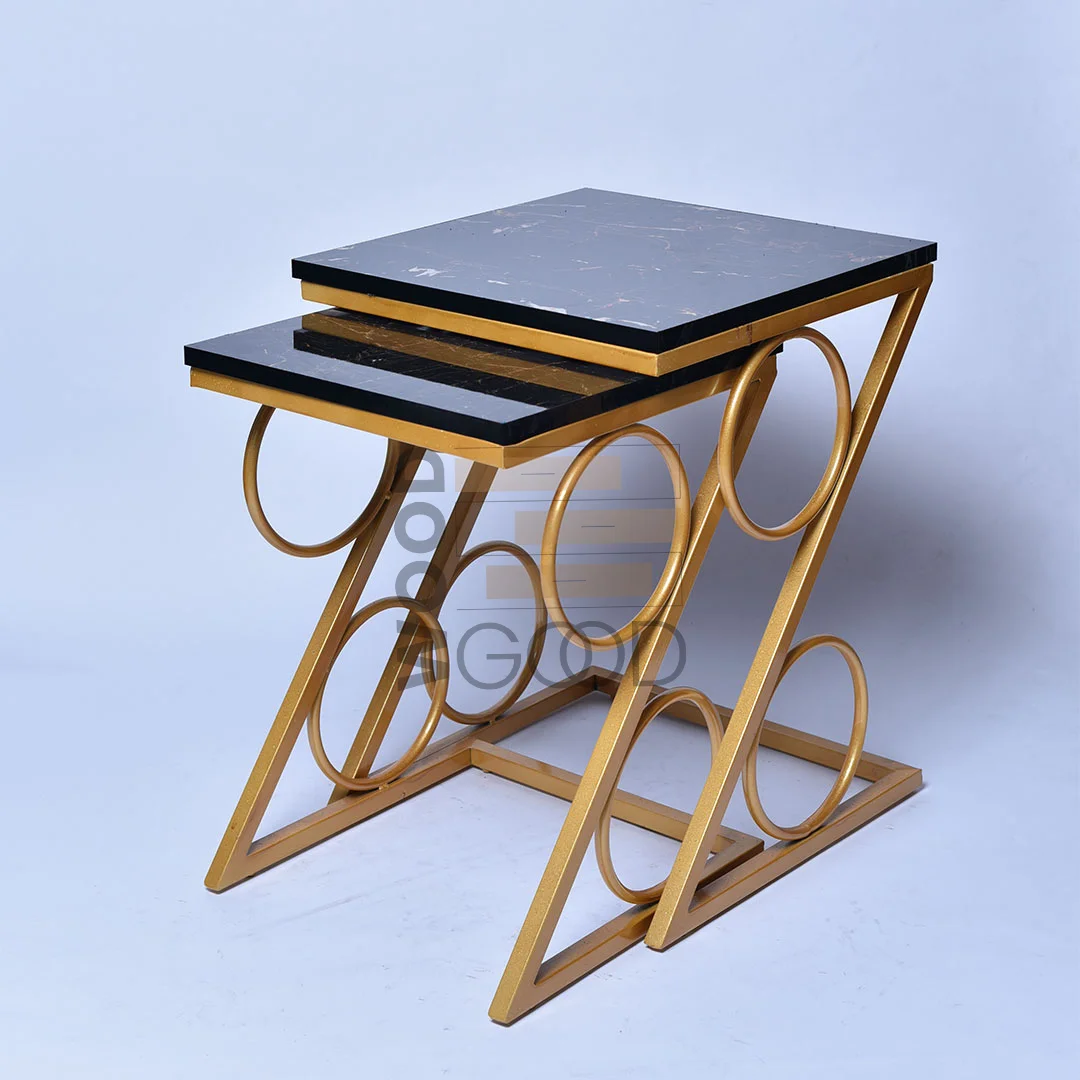 Florence Black Nesting Tables - Image 3
