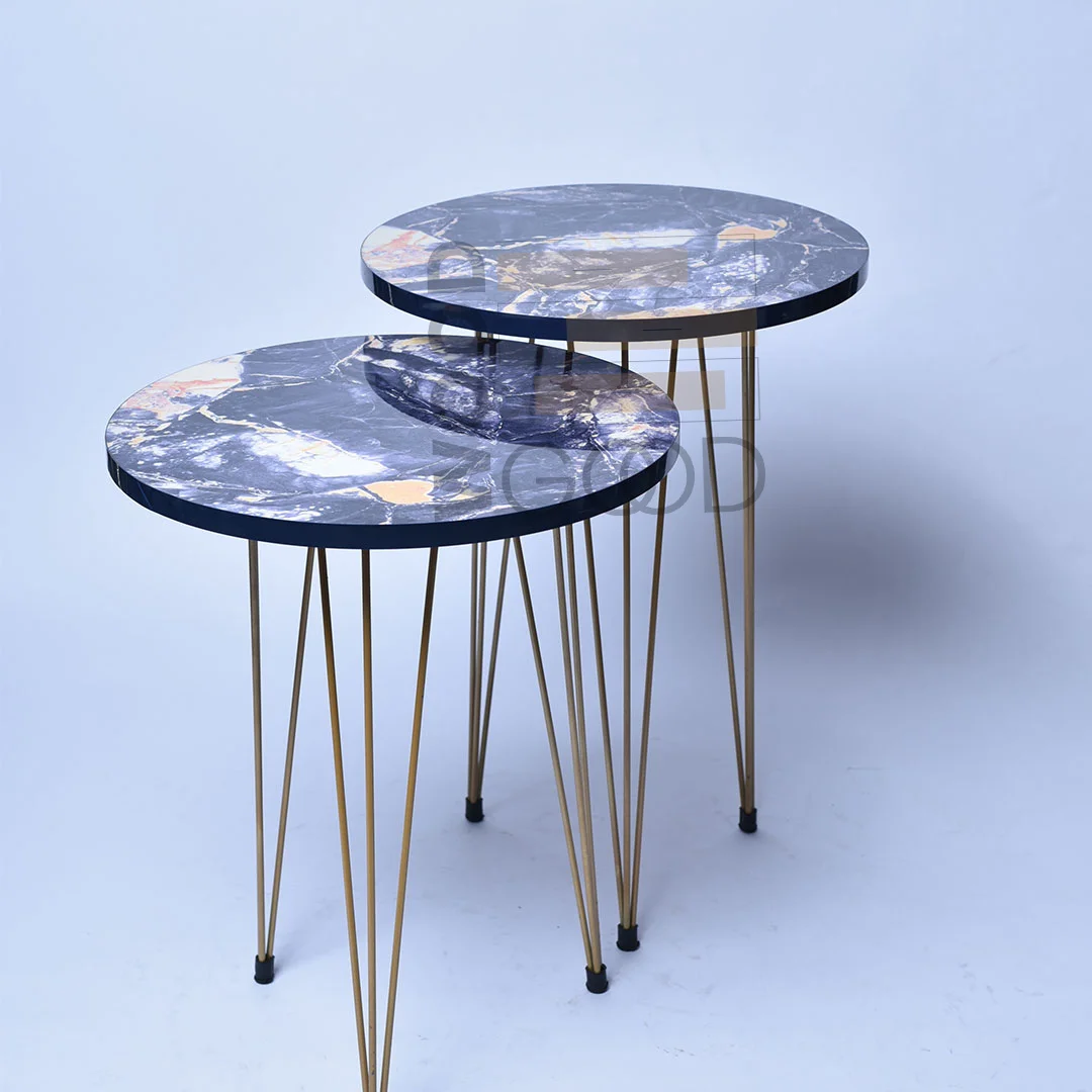 Parkar Blue Round Table - Image 3