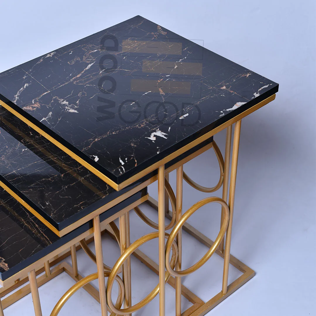 Florence Black Nesting Tables - Image 3