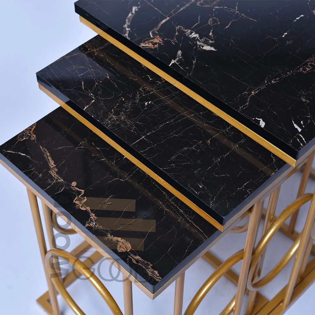 Florence Black Nesting Tables - Image 4