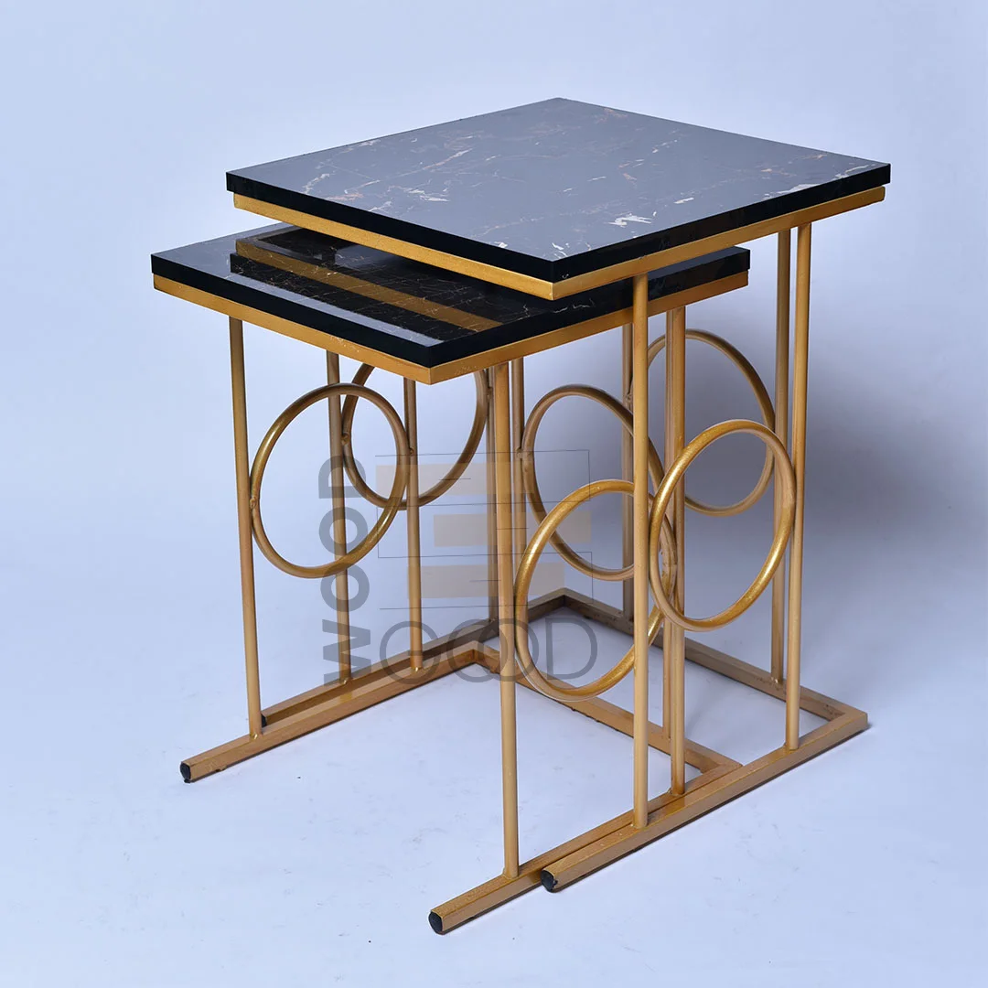 Florence Black Nesting Tables - Image 2